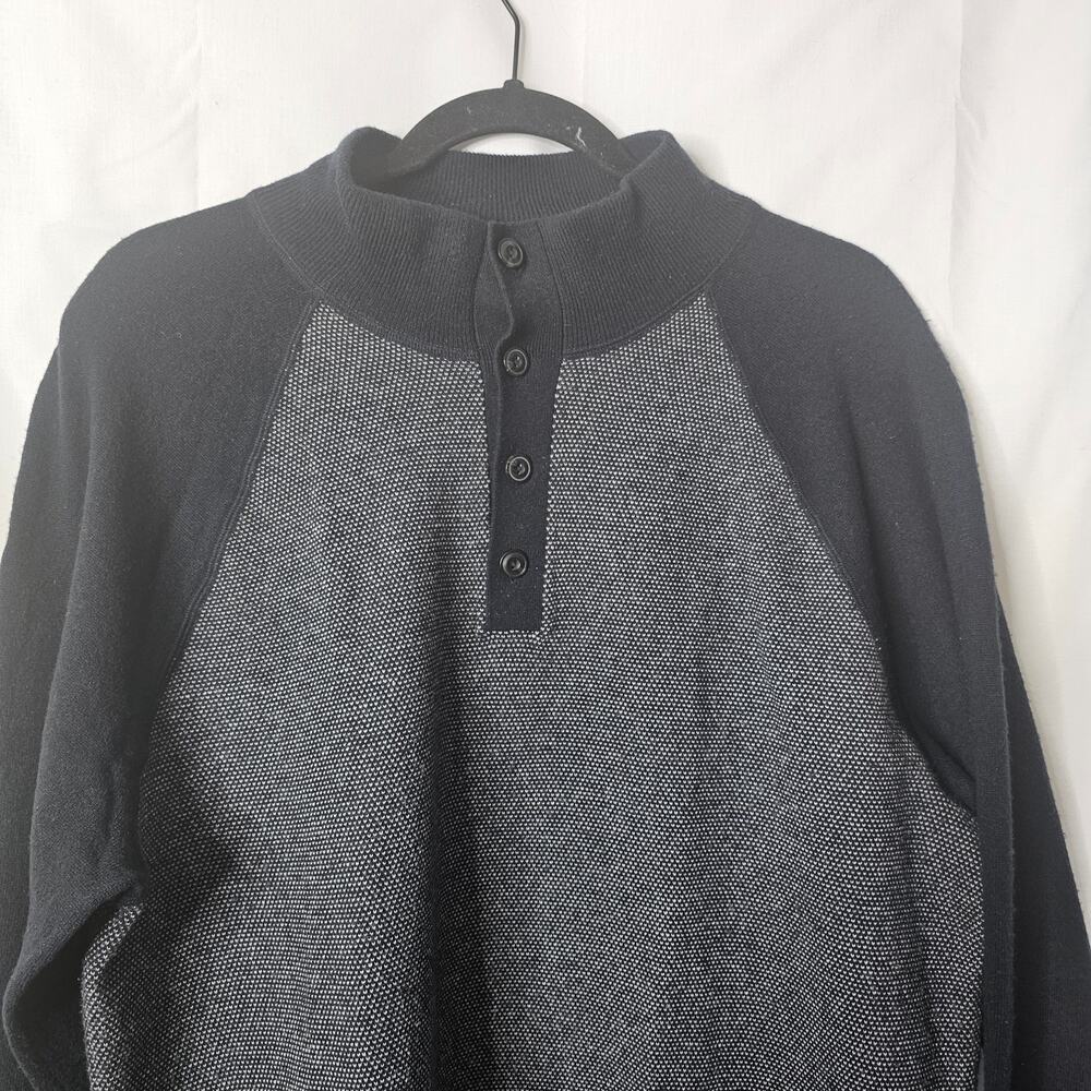 Vince Men's Birdseye Wool & Cashmere Henley Sweater size Large - Picture 5 of 9